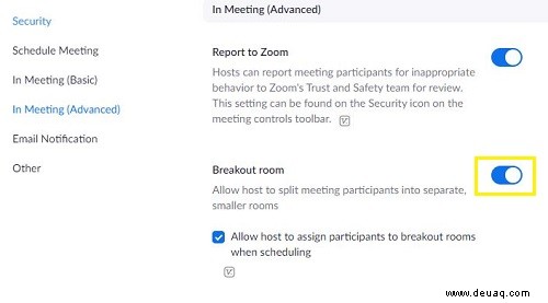 So aktivieren Sie Breakout-Räume auf Zoom
