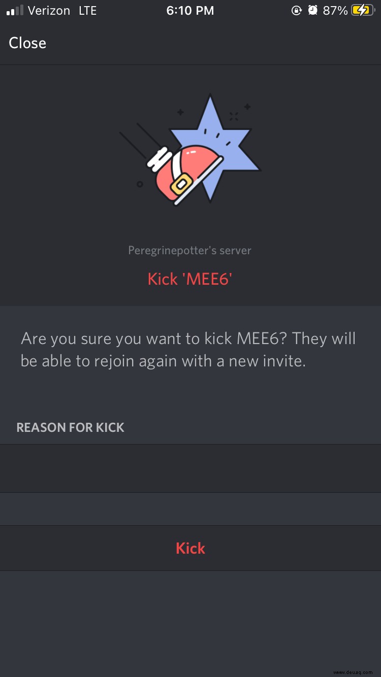 So booten oder werfen Sie jemanden aus einem Discord-Kanal