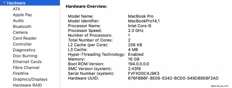 So finden Sie das genaue CPU-Modell Ihres Mac