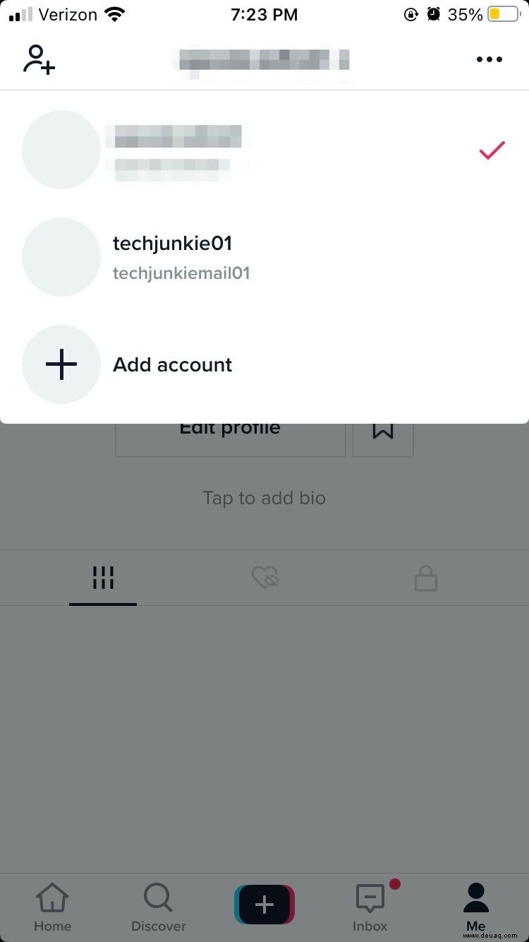 So melden Sie sich auf Ihrem Telefon bei mehreren TikTok-Konten an