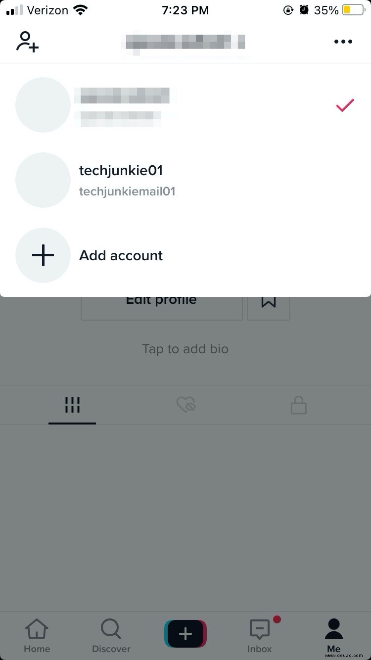 So melden Sie sich auf Ihrem Telefon bei mehreren TikTok-Konten an