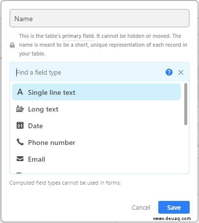 So erstellen Sie ein Formular in Airtable