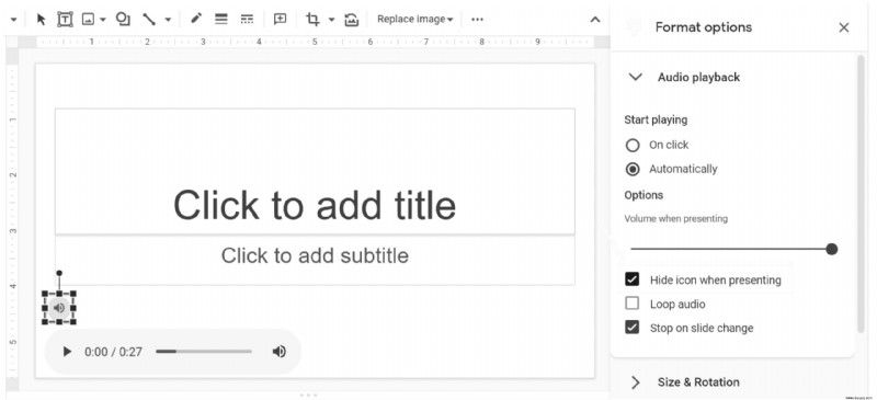 Wie man Musik zu Google Slides hinzufügt