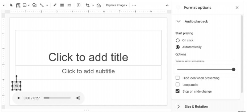 Wie man Musik zu Google Slides hinzufügt