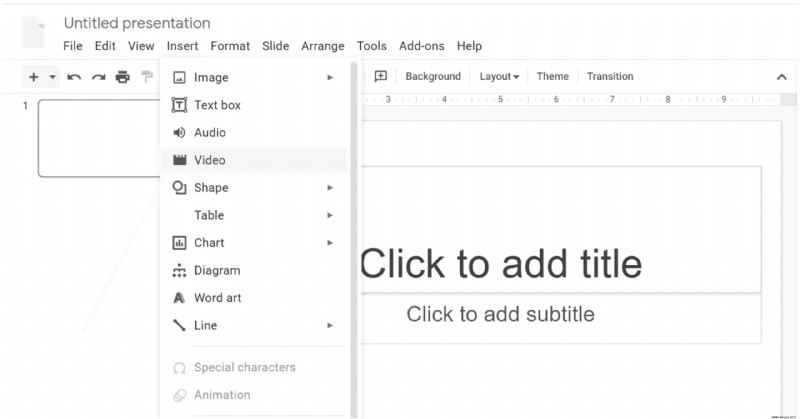 Wie man Musik zu Google Slides hinzufügt