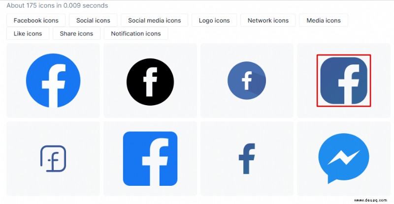 Facebook-Symbol zum Desktop hinzufügen