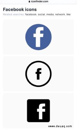 Facebook-Symbol zum Desktop hinzufügen