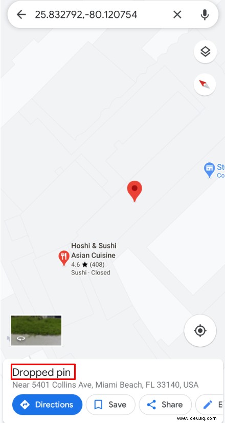 So platzieren Sie eine Stecknadel auf Google Maps