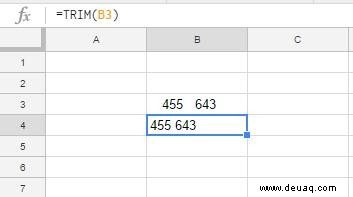 So entfernen Sie Leerzeichen in Google Tabellen