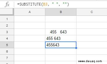 So entfernen Sie Leerzeichen in Google Tabellen