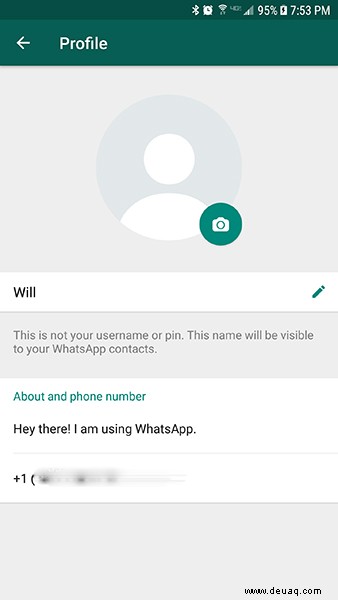 So verbergen Sie Ihre Telefonnummer in WhatsApp