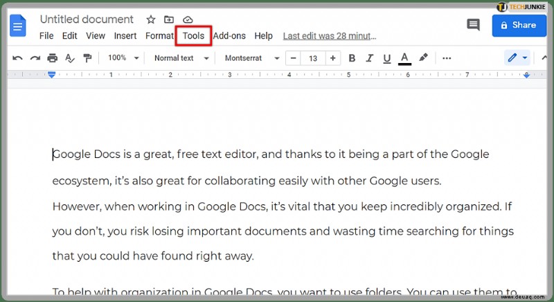 Kann Google Docs Dokumente laut vorlesen?