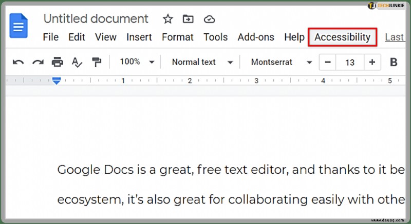 Kann Google Docs Dokumente laut vorlesen?