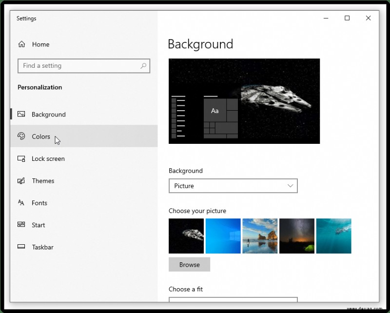 So konfigurieren Sie eine transparente Taskleiste in Windows 10