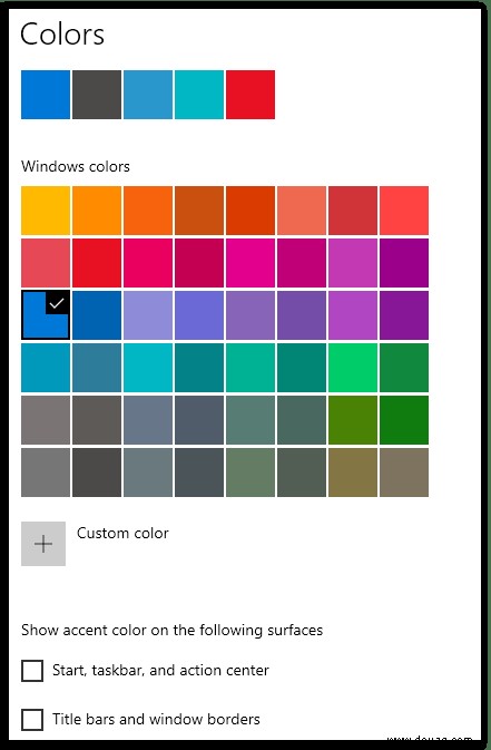 So ändern Sie die Farbe der Windows 10-Taskleiste