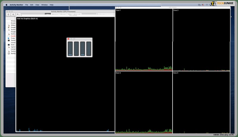 Anzeigen der GPU-Nutzung in macOS über die Aktivitätsanzeige