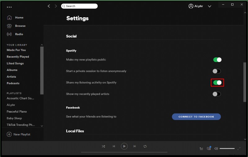 So teilen Sie Ihre Höraktivitäten auf Spotify