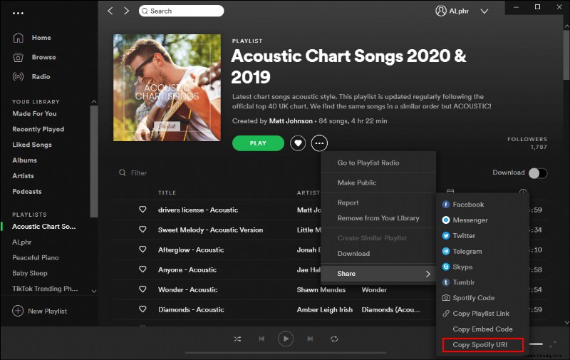 So teilen Sie Ihre Höraktivitäten auf Spotify