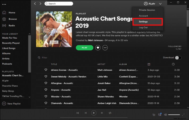 So teilen Sie Ihre Höraktivitäten auf Spotify