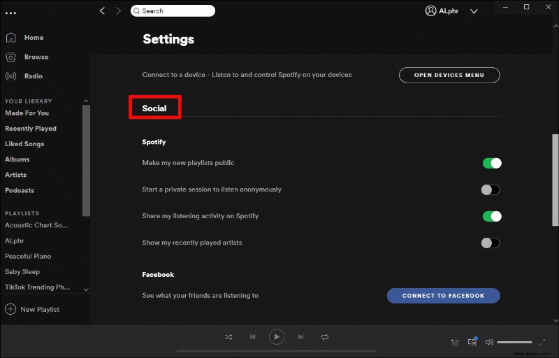 So teilen Sie Ihre Höraktivitäten auf Spotify