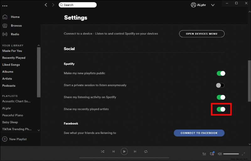 So teilen Sie Ihre Höraktivitäten auf Spotify