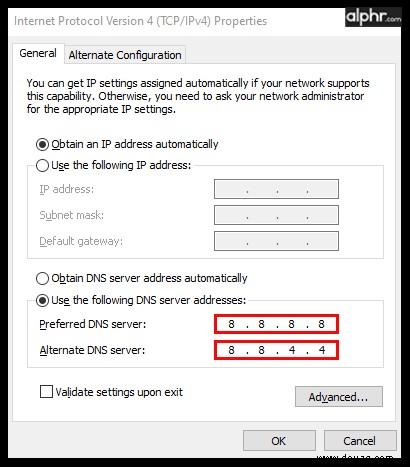 So ändern Sie den DNS-Server in Windows 10