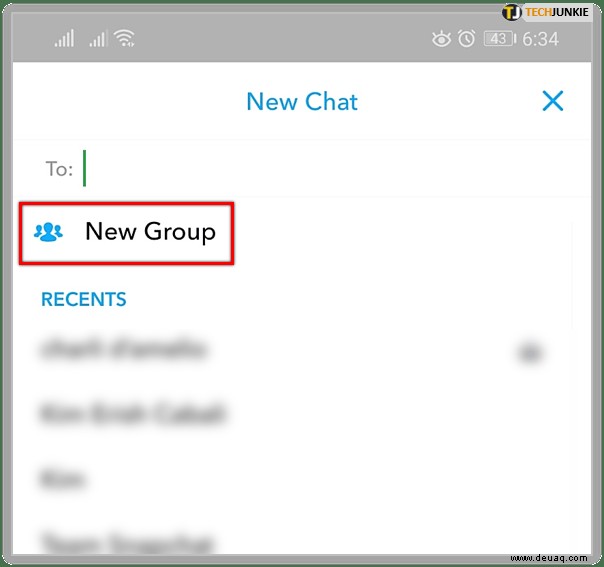 So erstellen Sie einen Gruppenchat in Snapchat