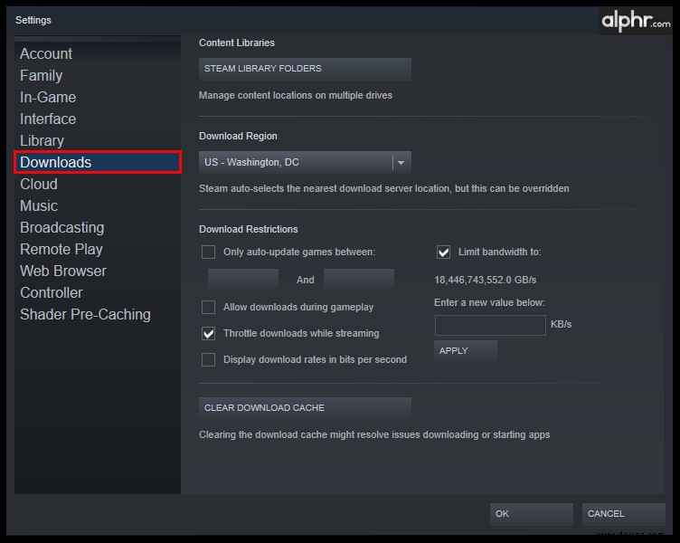 So beschleunigen Sie den Steam-Download