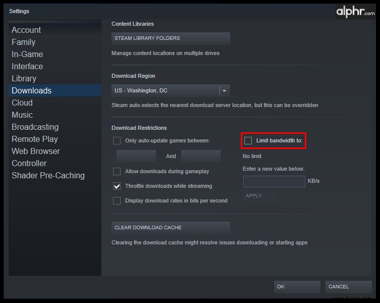 So beschleunigen Sie den Steam-Download