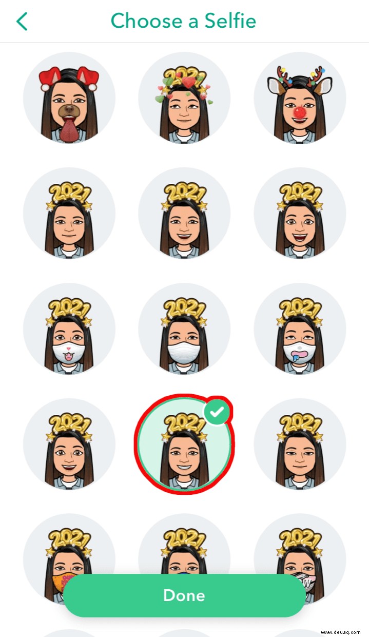 So ändern Sie den Bitmoji-Ausdruck in Snapchat