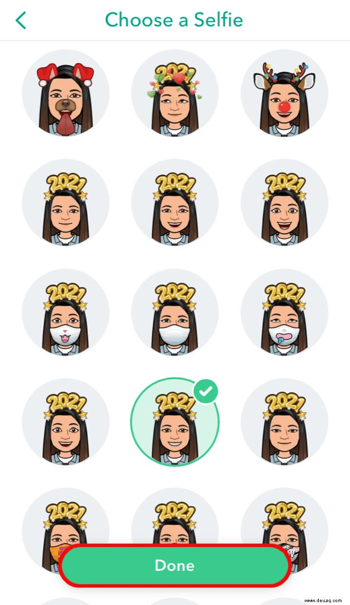 So ändern Sie den Bitmoji-Ausdruck in Snapchat