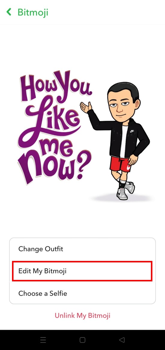 So ändern Sie den Bitmoji-Ausdruck in Snapchat