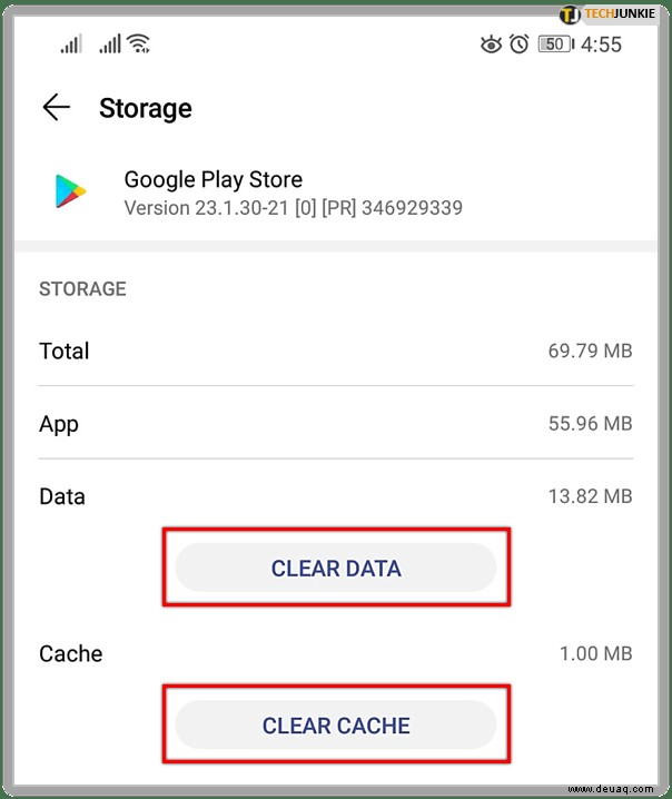 So löschen Sie den Google Play-Cache auf Android