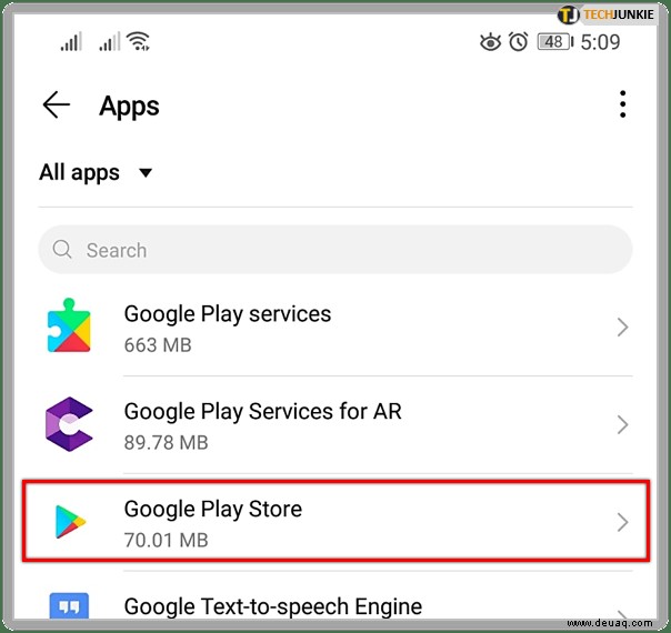 So löschen Sie den Google Play-Cache auf Android