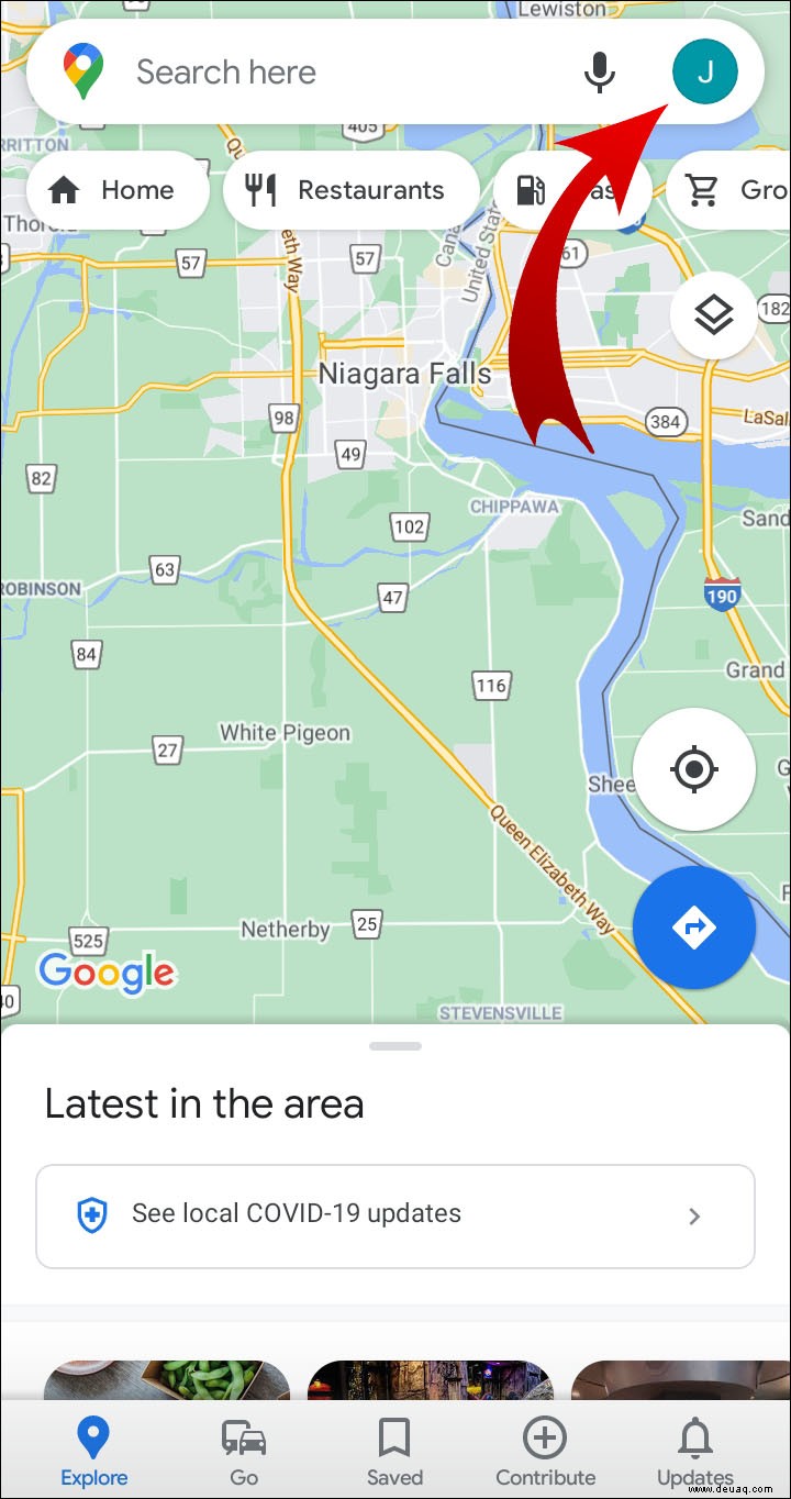 So zeigen Sie den Google Maps-Suchverlauf an