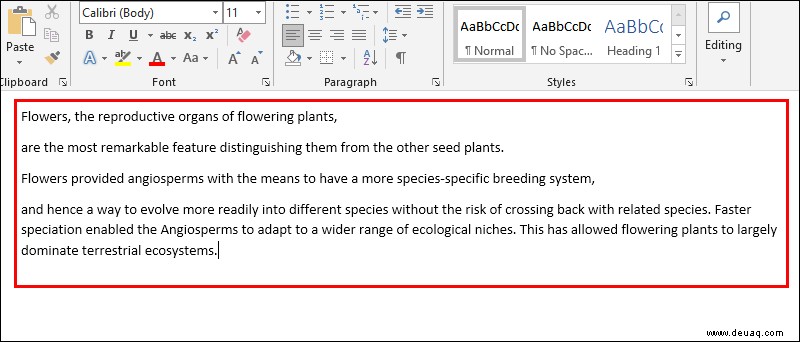 Textumbruch in PowerPoint