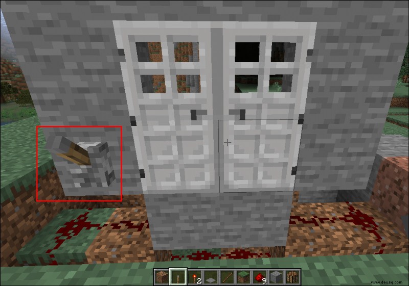Wie man eine Eisentür in Minecraft öffnet