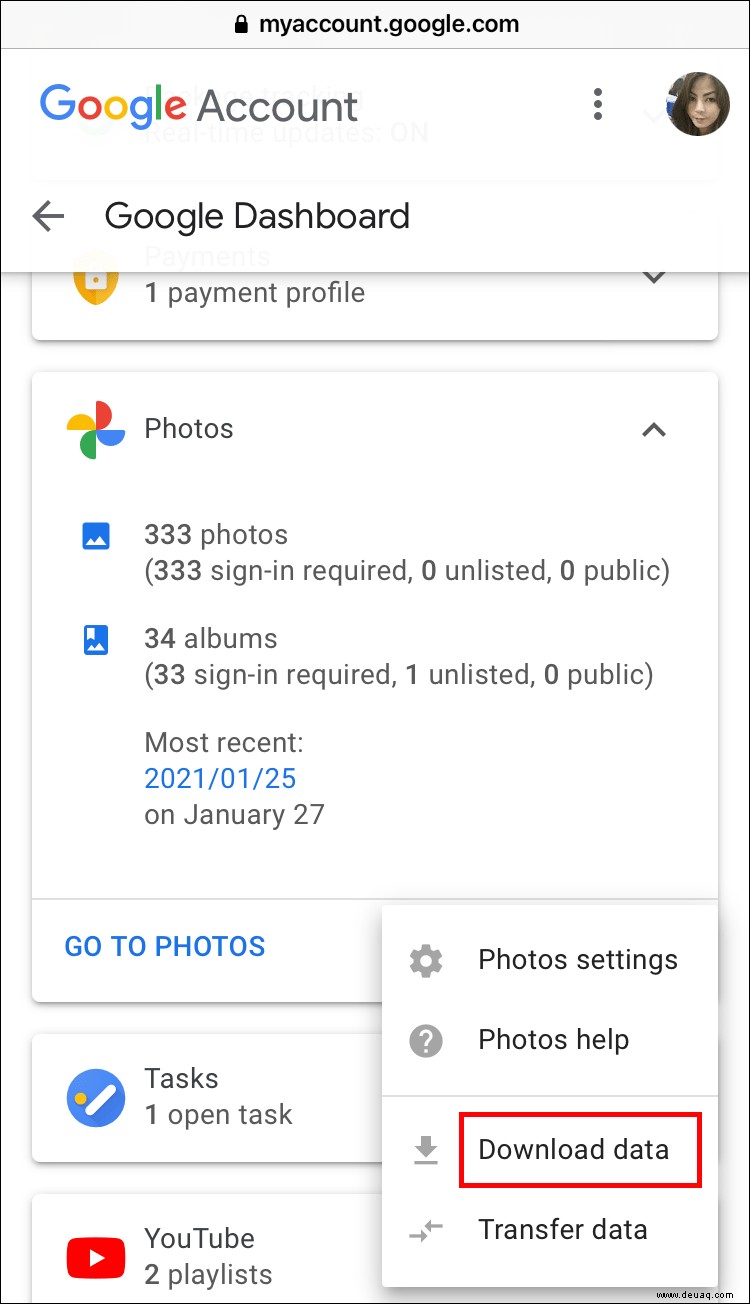 So laden Sie ein Fotoalbum in Google Fotos herunter