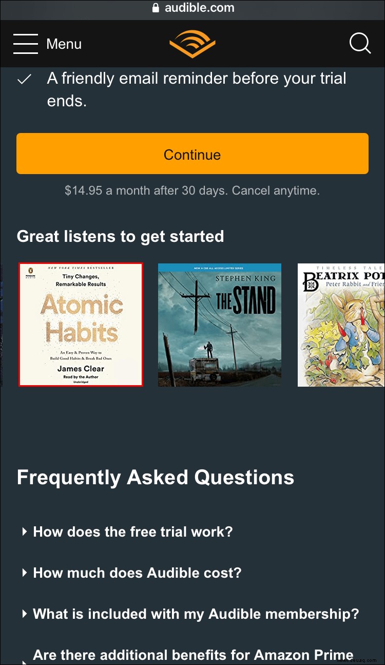 So kaufen Sie ein Buch bei Audible