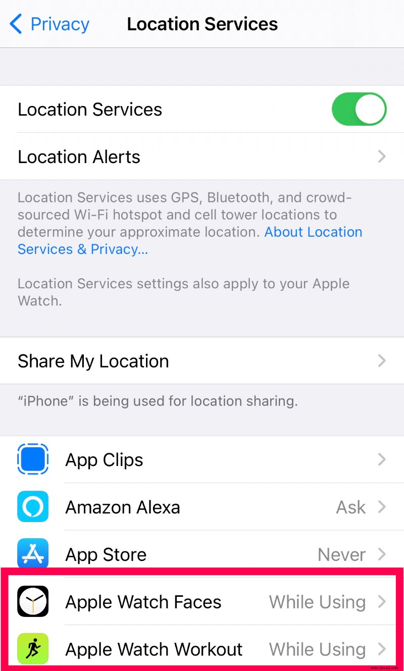 So deaktivieren Sie GPS auf der Apple Watch