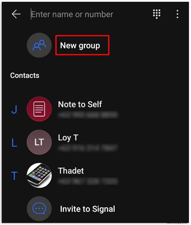 So erstellen Sie eine Gruppe in Signal
