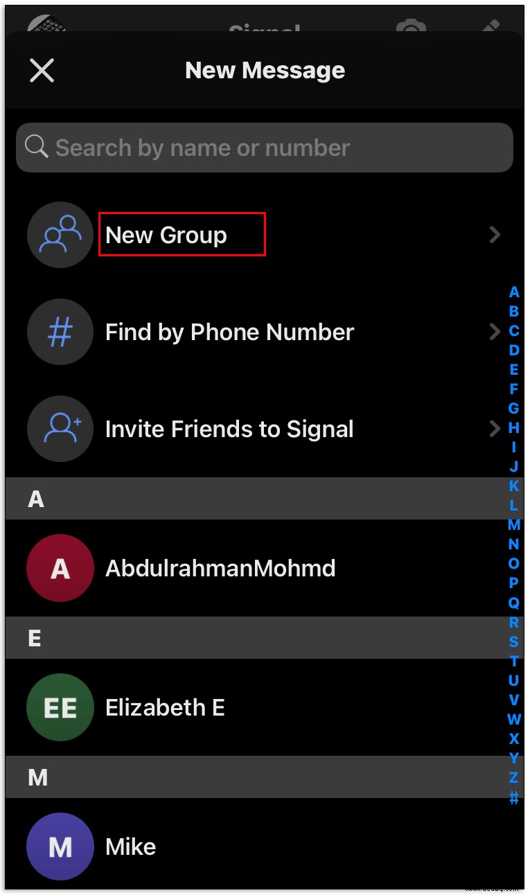 So erstellen Sie eine Gruppe in Signal