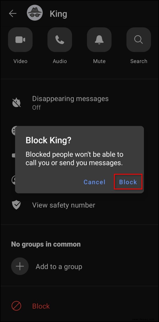 So blockieren Sie eine Nummer in Signal