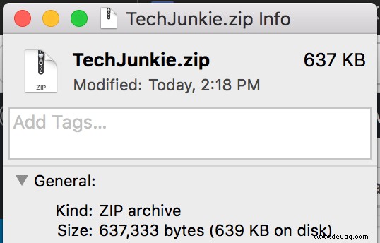 ZIP-Datei unter MacOS mit einem Passwort schützen