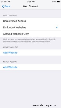 So blockieren Sie Websites auf einem iPhone [Februar 2021]