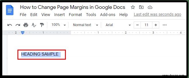 Wie man nur eine Seite im Querformat in Google Docs erstellt
