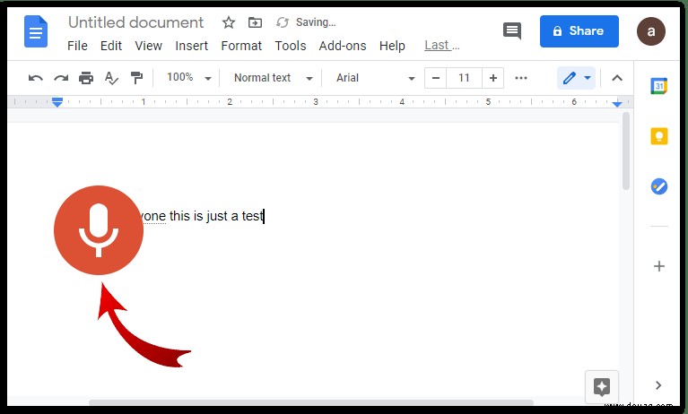 So tippen Sie mit Ihrer Stimme in Google Docs