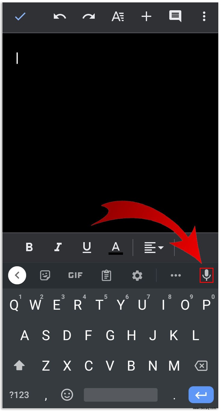 So tippen Sie mit Ihrer Stimme in Google Docs