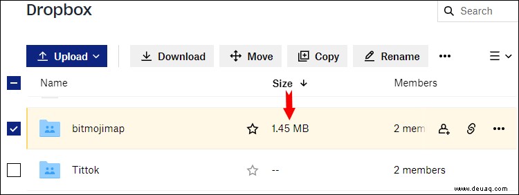 So zeigen Sie die Ordnergröße auf einem PC, Google Drive oder Dropbox an