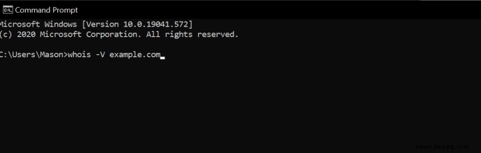 How to Whois von einer Windows-Eingabeaufforderung